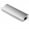 StarTech.com Hub USB à 3 Ports avec Ethernet, USB-A, Gigabit Ethernet/GbE, USB 5Gbps, Design Robuste, Alimentation par Bus, Hu