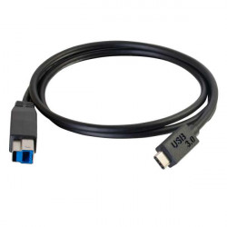 C2G USB 3.0, C - Standard B, 3m câble USB USB 3.2 Gen 1 (3.1 Gen 1) USB C USB B Noir