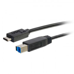 C2G USB 3.0, C - Standard B, 3m câble USB USB 3.2 Gen 1 (3.1 Gen 1) USB C USB B Noir