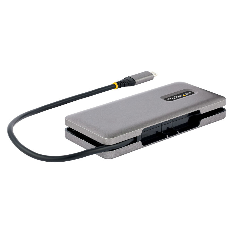 StarTech.com Hub USB C 4 Ports - 4x Ports USB-C, USB 3.1 10Gbps - Hub USB 3.2 Portable avec Power Delivery Pass-Through 100W - 