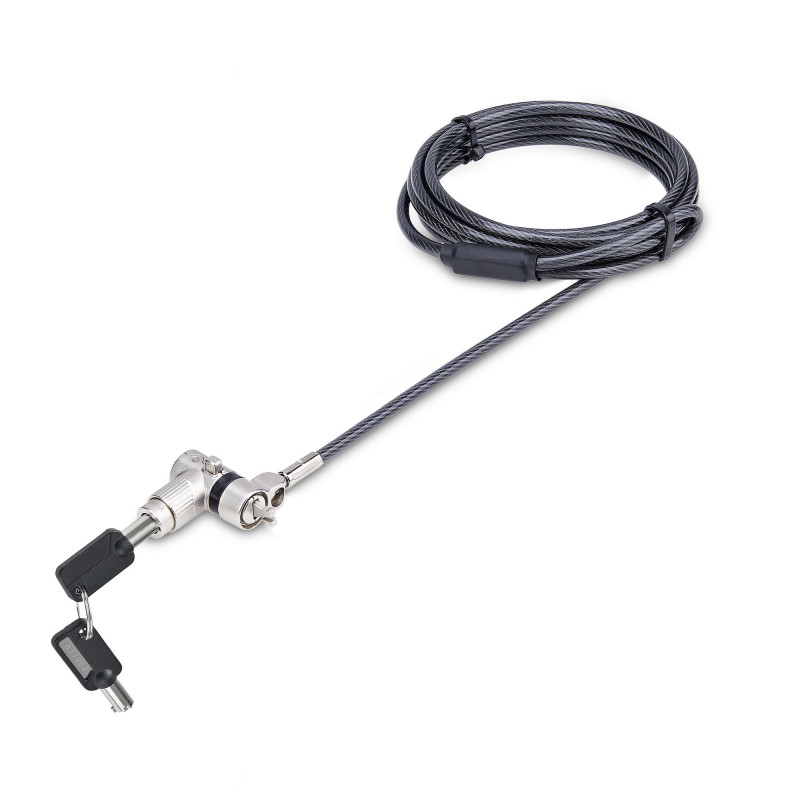 StarTech.com Câble Antivol pour Ordinateur Portable de 2m - Câble de Sécurité pour PC Compatible avec Noble Wedge/Nano/K-Sl