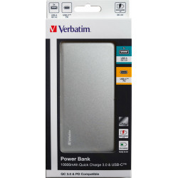 Verbatim Power Banks Lithium-Ion (Li-Ion) 10000 mAh Argent