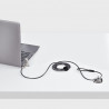 StarTech.com Câble Antivol pour Ordinateur Portable de 2m - Câble de Sécurité pour PC Portable, Compatible avec Noble Wedge