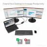 StarTech.com Répartiteur DisplayPort 1.2 à Deux Moniteurs, Adaptateur Multi-Moniteur DisplayPort vers 2x DP, Hub MST Double p