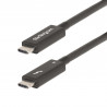 StarTech.com A40G2MB-TB4-CABLE Câble Thunderbolt 2 m 40 Gbit/s Noir