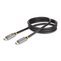 StarTech.com Câble USB4 de 1m 40Gbps, 240W (5A) Power Delivery, 8K 120Hz/4K 240Hz DP Alt Mode, Câble USB-C Certifié USB-IF -