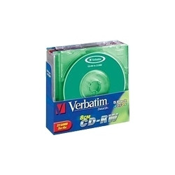 Verbatim Mini CD-RW 210MB 2x-4x 8cm SC color 5pk 210 Mo 5 pièce(s)