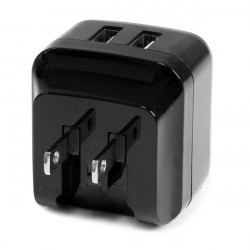 StarTech.com Chargeur mural USB à 2 ports - Haute puissance (17 W / 3,4 A) - Chargeur de voyage international