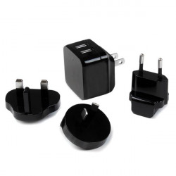 StarTech.com Chargeur mural USB à 2 ports - Haute puissance (17 W / 3,4 A) - Chargeur de voyage international