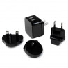 StarTech.com Chargeur mural USB à 2 ports - Haute puissance (17 W / 3,4 A) - Chargeur de voyage international