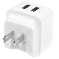 StarTech.com Chargeur mural USB à 2 ports - Haute puissance 17W / 3,4A - Chargeur de voyage international - Blanc
