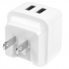 StarTech.com Chargeur mural USB à 2 ports - Haute puissance 17W / 3,4A - Chargeur de voyage international - Blanc
