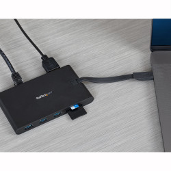 StarTech.com Adaptateur Multiport USB-C - Mini Dock USB Type C avec 4k HDMI ou 1080p VGA - 100W Power Delivery Passthrough, Hub
