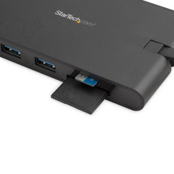 StarTech.com Adaptateur Multiport USB-C - Mini Dock USB Type C avec 4k HDMI ou 1080p VGA - 100W Power Delivery Passthrough, Hub