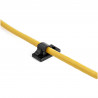 StarTech.com 100 Pinces Attache Câbles Adhésives Noir, Organiseur Câbles Réseau/Ethernet/Bureau/Ordinateur, Range Câbles B