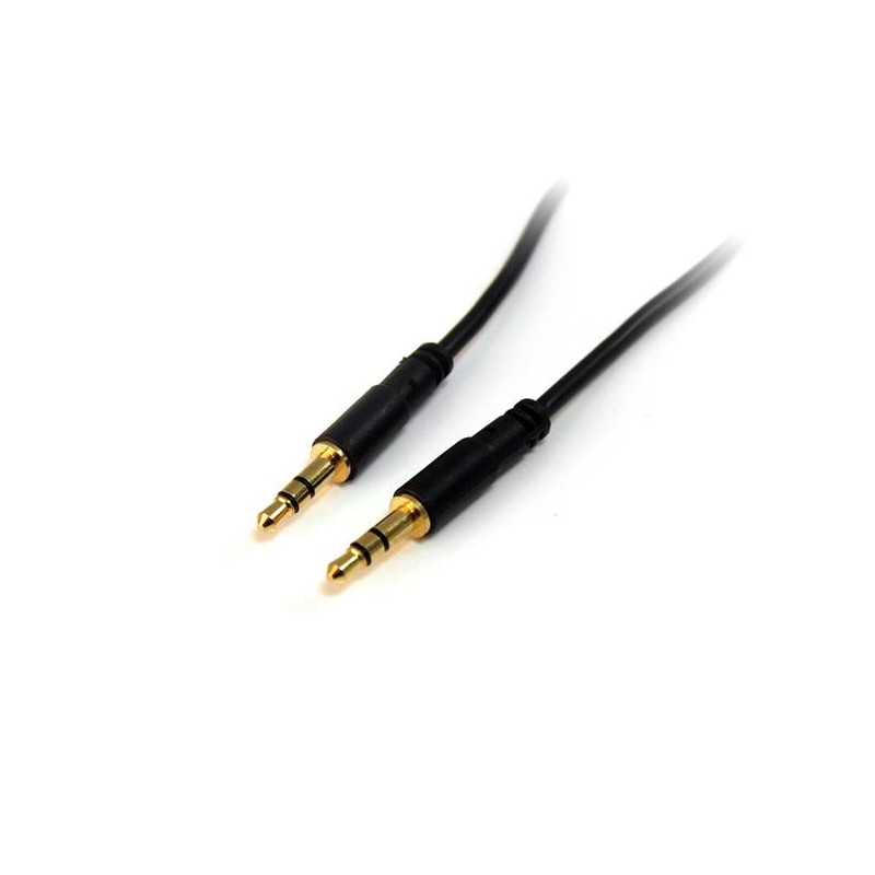 StarTech.com Câble slim audio stéréo de 3,5 mm (M/M) - 4,6 m - Connecteurs plaqués en or