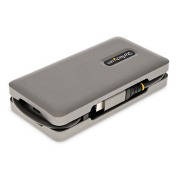 StarTech.com Adaptateur Multiport USB-C - 4K60Hz HDMI/VGA - Hub USB 3 Ports - 100W Power Delivery Pass-Through, GbE, Mini Stati