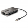 StarTech.com Adaptateur Multiport USB-C - 4K60Hz HDMI/VGA - Hub USB 3 Ports - 100W Power Delivery Pass-Through, GbE, Mini Stati