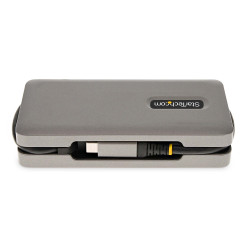 StarTech.com Adaptateur Multiport USB-C - 4K60Hz HDMI/VGA - Hub USB 3 Ports - 100W Power Delivery Pass-Through, GbE, Mini Stati