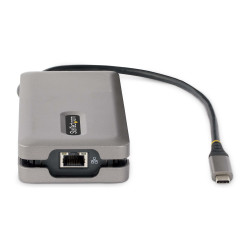 StarTech.com Adaptateur Multiport USB-C - 4K60Hz HDMI/VGA - Hub USB 3 Ports - 100W Power Delivery Pass-Through, GbE, Mini Stati