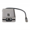 StarTech.com Adaptateur Multiport USB-C - 4K60Hz HDMI/VGA - Hub USB 3 Ports - 100W Power Delivery Pass-Through, GbE, Mini Stati