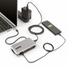StarTech.com Adaptateur Multiport USB-C - 4K60Hz HDMI/VGA - Hub USB 3 Ports - 100W Power Delivery Pass-Through, GbE, Mini Stati
