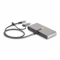 StarTech.com Hub USB-C à 2 Ports USB-A avec Ethernet et RS-232, Dongle USB-C vers USB-A, 100W PD Pass-Through, 2x USB-A 5Gbps,