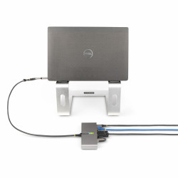 StarTech.com Hub USB-C à 2 Ports USB-A avec Ethernet et RS-232, Dongle USB-C vers USB-A, 100W PD Pass-Through, 2x USB-A 5Gbps,