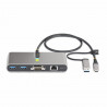 StarTech.com Hub USB-C à 2 Ports USB-A avec Ethernet et RS-232, Dongle USB-C vers USB-A, 100W PD Pass-Through, 2x USB-A 5Gbps,