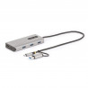 StarTech.com Adaptateur Multiport USB-C avec Dongle USB-C vers USB-A, Double HDMI (4K30Hz/1080p60Hz), 3x USB-A 5Gbps, Mini Stat