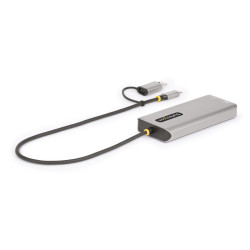 StarTech.com Adaptateur Multiport USB-C avec Dongle USB-C vers USB-A, Double HDMI (4K30Hz/1080p60Hz), 3x USB-A 5Gbps, Mini Stat
