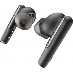 Poly Écouteurs noir charbon Voyager Free 60 UC M +adaptateur USB-C BT700 + étui de charge de base