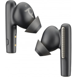Poly Écouteurs noir charbon Voyager Free 60 UC M +adaptateur USB-C BT700 + étui de charge de base