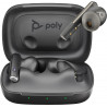 Poly Écouteurs noir charbon Voyager Free 60 UC M +adaptateur USB-C BT700 + étui de charge de base