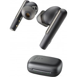 Poly Écouteurs noir charbon Voyager Free 60 UC M +adaptateur USB-C BT700 + étui de charge de base