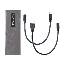StarTech.com Boîtier Externe SSD M.2 NVMe/SATA - Boîtier Disque Dur SSD M.2 PCIe/SATA - Boîtier SSD M.2 - Boîtier pour SSD 