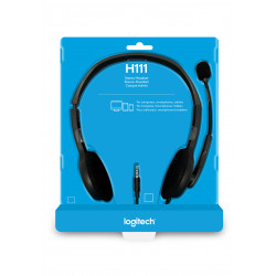 Logitech 981-000593 écouteur/casque Avec fil Arceau Bureau/Centre d'appels Noir