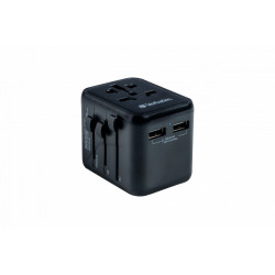 Verbatim 49543 adaptateur prise d'alimentation Universel Noir