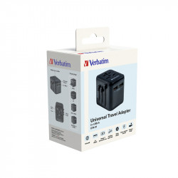 Verbatim 49543 adaptateur prise d'alimentation Universel Noir