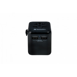 Verbatim 49543 adaptateur prise d'alimentation Universel Noir