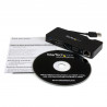 StarTech.com Mini station d’accueil USB 3.0 universelle pour ordinateur portable avec HDMI ou VGA, Gigabit Ethernet, USB 3.0