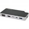 StarTech.com Adaptateur Multiport USB C - USB-C vers 4K HDMI ou VGA avec 100W Power Delivery Pass-through, 2-Port 10Gbps USB Hu