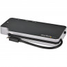 StarTech.com Adaptateur Multiport USB C - USB-C vers 4K HDMI ou VGA avec 100W Power Delivery Pass-through, 2-Port 10Gbps USB Hu