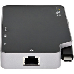 StarTech.com Adaptateur Multiport USB C - USB-C vers 4K HDMI ou VGA avec 100W Power Delivery Pass-through, 2-Port 10Gbps USB Hu