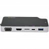 StarTech.com Adaptateur Multiport USB C - USB-C vers 4K HDMI ou VGA avec 100W Power Delivery Pass-through, 2-Port 10Gbps USB Hu