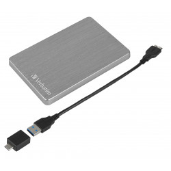 Verbatim Disque dur portable mince Store n Go ALU 1 To gris