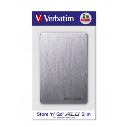 Verbatim Disque dur portable mince Store n Go ALU 1 To gris