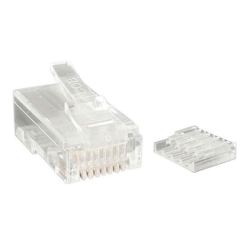 StarTech.com CRJ45C6STR50 connecteur de fils RJ-45 Transparent
