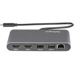 StarTech.com Mini Dock Thunderbolt 3 - Station d'Accueil Portable pour Deux Écrans avec HDMI 4K 60Hz, 2 x Hub USB-A (3.0/2.0),