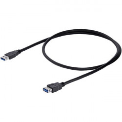 StarTech.com Câble d'extension noir SuperSpeed USB 3.0 A vers A 1 m - M/F
